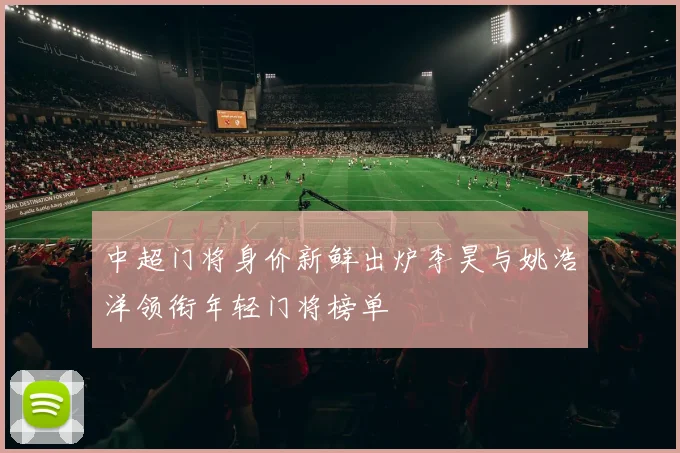 中超门将身价新鲜出炉李昊与姚浩洋领衔年轻门将榜单